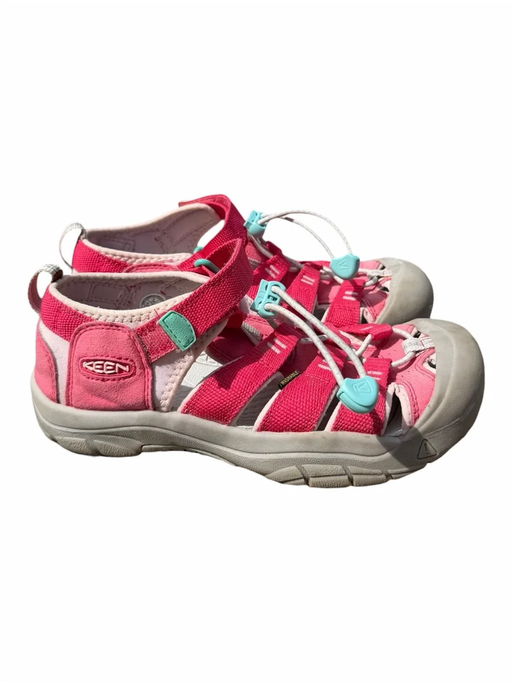 KEEN Newport H2 Kids Size 3 Pink Water Hiking Sport Sandals Closed Toe Outdoor